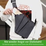 Vuleia Nomad - Schützende Crossbody-Tasche für sorgenfreies Reisen